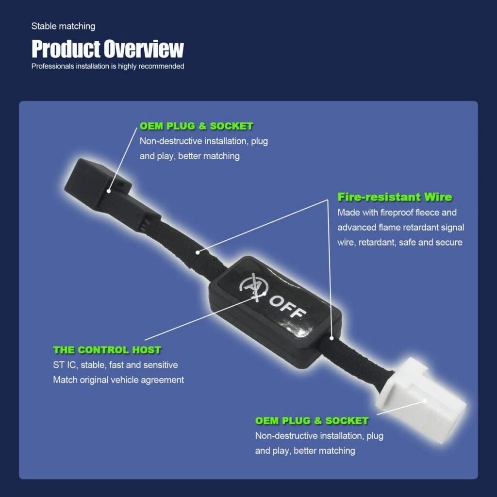 Auto Start Stop Engine System Canceler/Eliminator Device Cable Automatic A Off Delete/Disable/Cancel Start Stop Function Compatible with Toyota Corolla 12th Generation 2020-2023