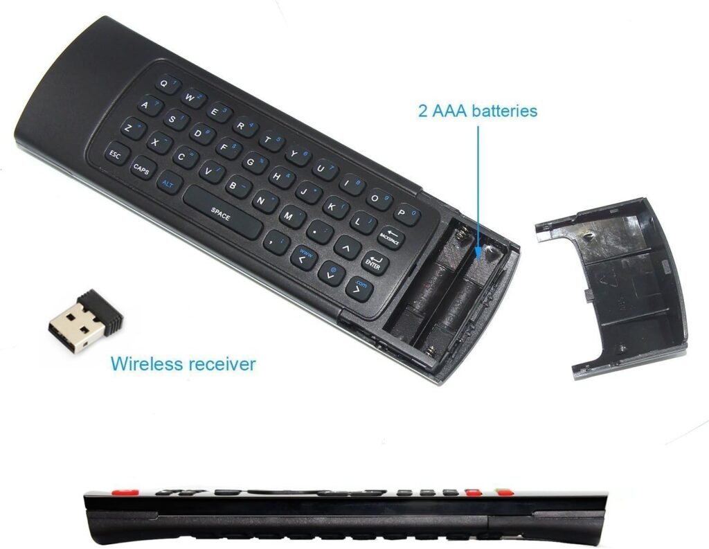 Rii MX3 Multifunction 2.4G Fly Mouse Mini Wireless Keyboard  Infrared Remote Control  3-Gyro + 3-Gsensor for Google Android TV/Box, IPTV, HTPC, Windows, MAC OS, PS3