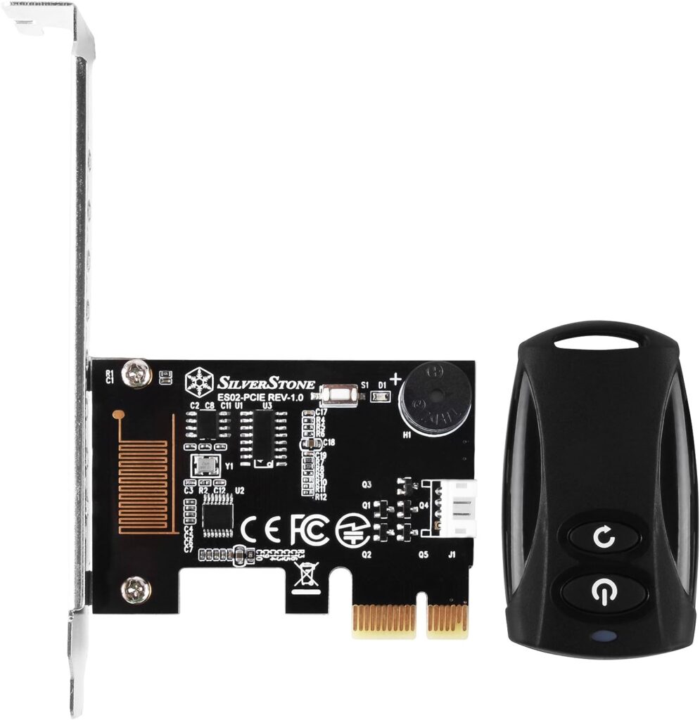 SilverStone Tek 2.4G Wireless Power Remote with Power/Reset Function and Audio Feedback ES02-PCIE