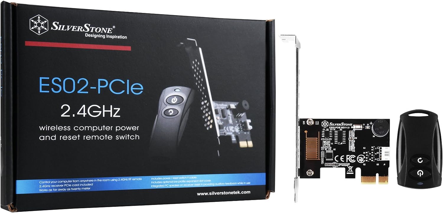 SilverStone Tek 2.4G Wireless Power Remote with Power/Reset Function and Audio Feedback ES02-PCIE review