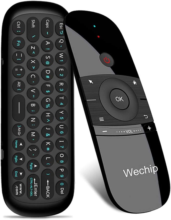 WeChip W1 Remote 2.4G Wireless Keyboard Multifunctional Remote Control for Nvidia Shield/Android TV Box/PC/Projector/HTPC/All-in-one PC