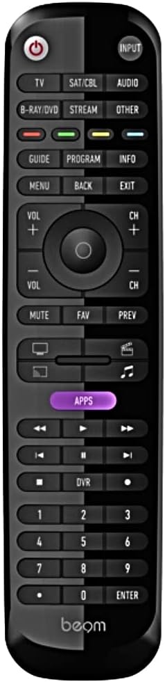 Beam Universal Smart Remote Control Bluetooth Apple And Android Compatible Samsung Smart TV - Combine 6 remotes in 1 - Supports Thousands Of Devices