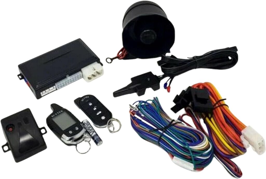 Car Alarm Security System, Keyless Entry 2-Way LCD Remote Start Scytek A4.2W