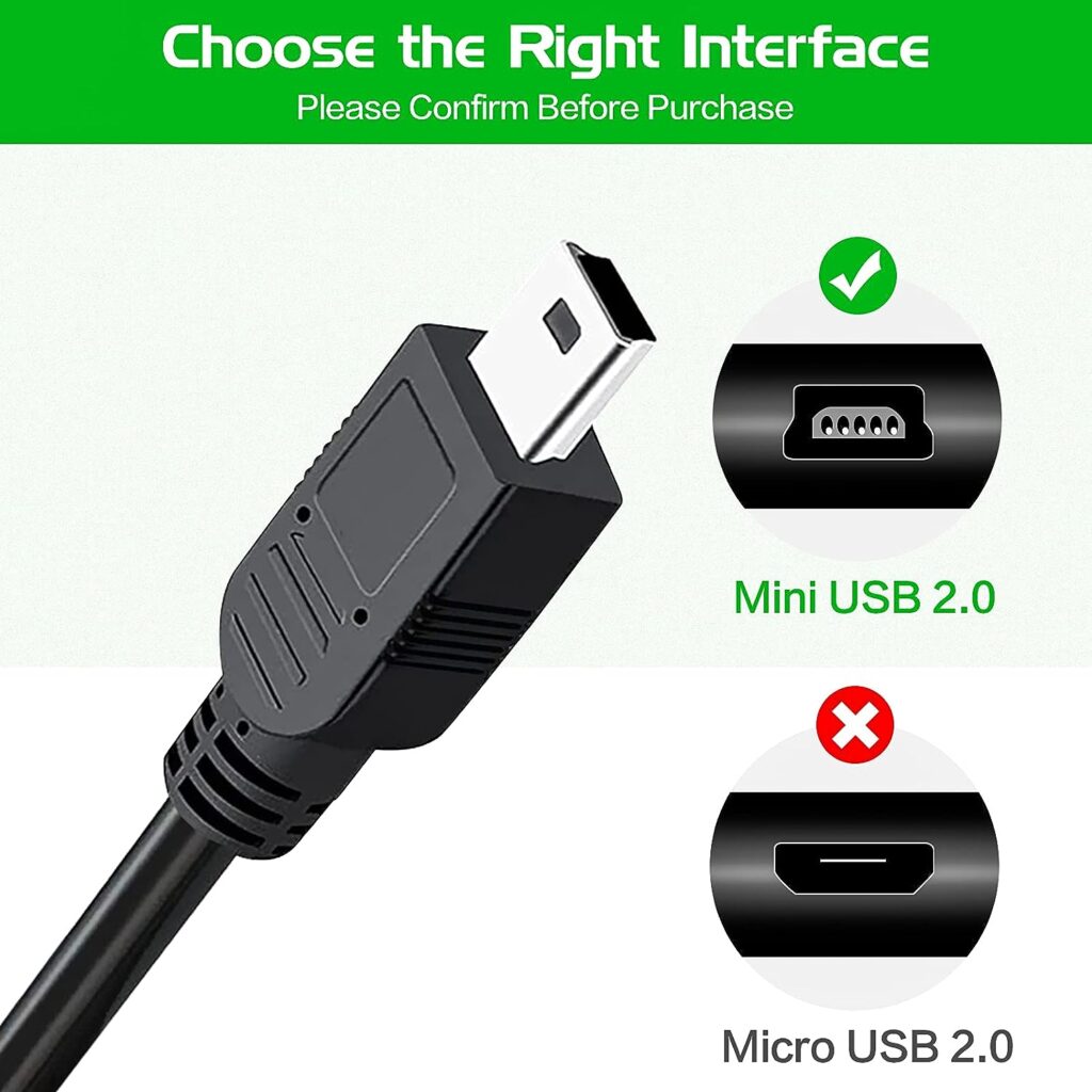 Inovat Replacement USB Computer PC Power Charging Charger Cable Cord Wire for Logitech Harmony 885 895 785 1100 one Remote Control