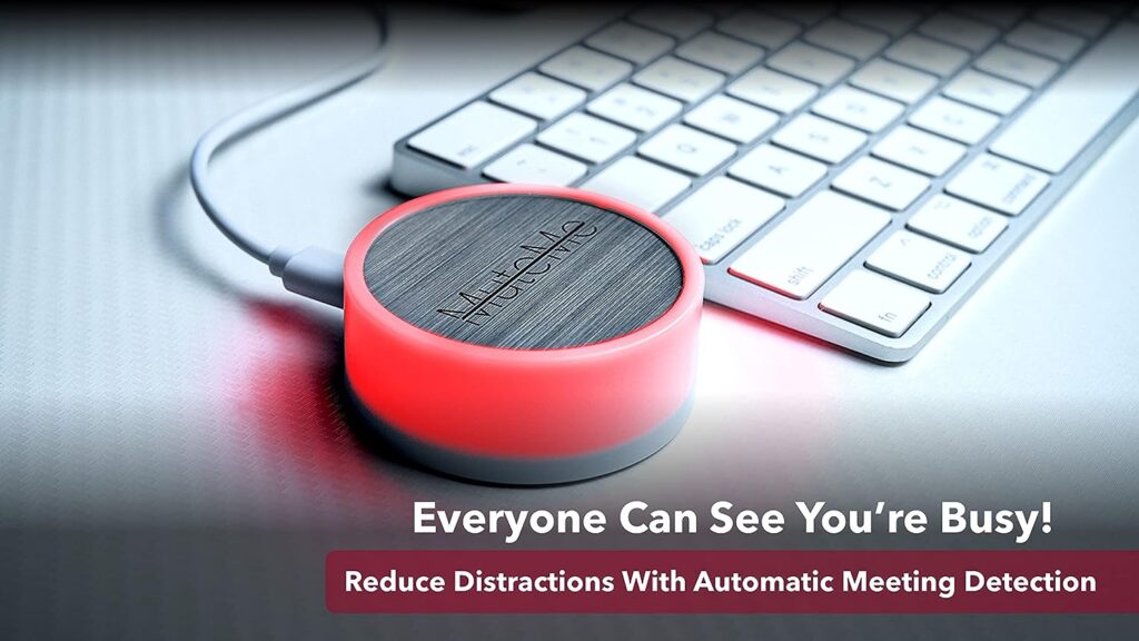 MuteMe - Illuminated Physical Mute Button for Zoom, Teams, WebEx  More (As Seen on Shark Tank)! Mac/PC Compatible. USB Cord  Adapter Included. Free Software Download Required.