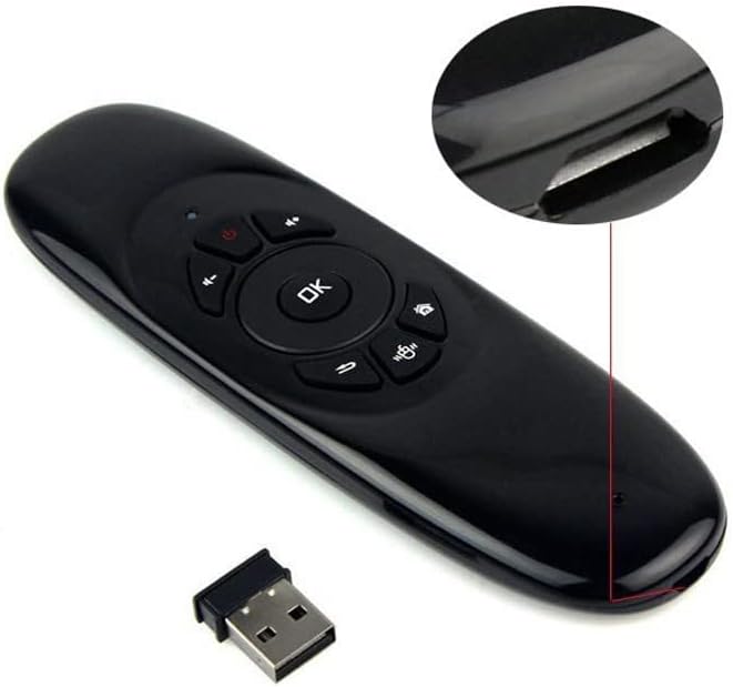 Smart Backlit Remote Replacement, BIFANS Fly Air Mouse Multifunctional Remote with Keyboard, Mini Wireless Keyboard  Remote Control for KODI Android TV Box HTPC IPTV PC Pad (C120)