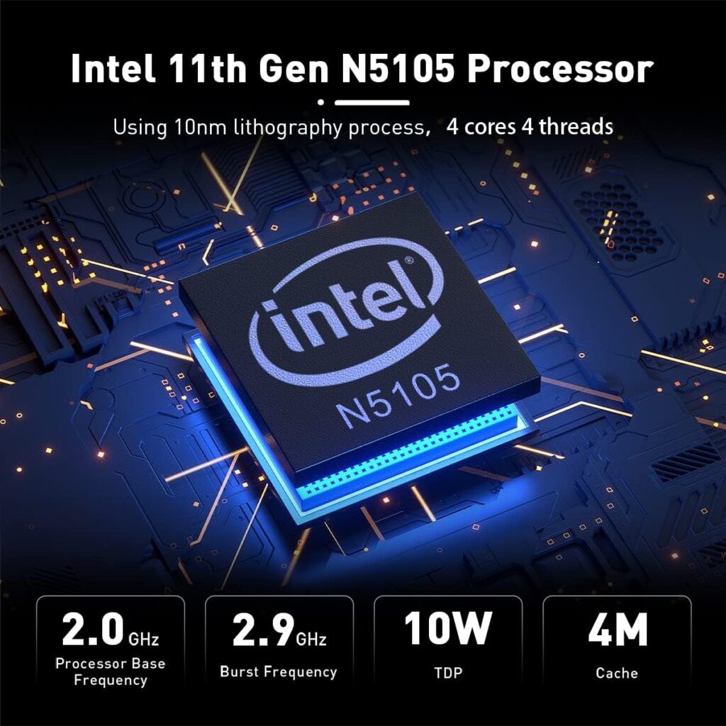 Beelink Mini S12 Pro Mini PC, 12th Intel Alder Lake-N100 (up to 3.4GHz, TDP 6W), 16GB DDR4 RAM 500GB PCIEx1 SSD, Mini Computer Support 4K@60Hz Dual Display/WiFi 6/BT 5.2/USB 3.2/HTPC/Family-NAS