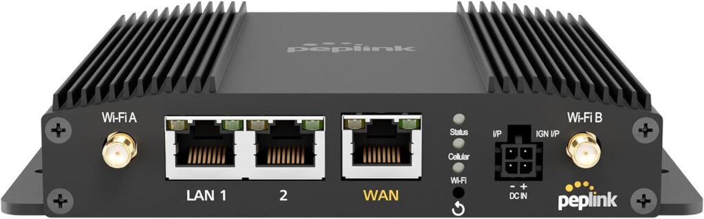 Peplink MAX BR1 Pro 5G | All-In-One 5G Solution | Wi-Fi 6 | 2x2 MU-MIMO | MAX-BR1-PRO-5GH-T-PRM,dual band