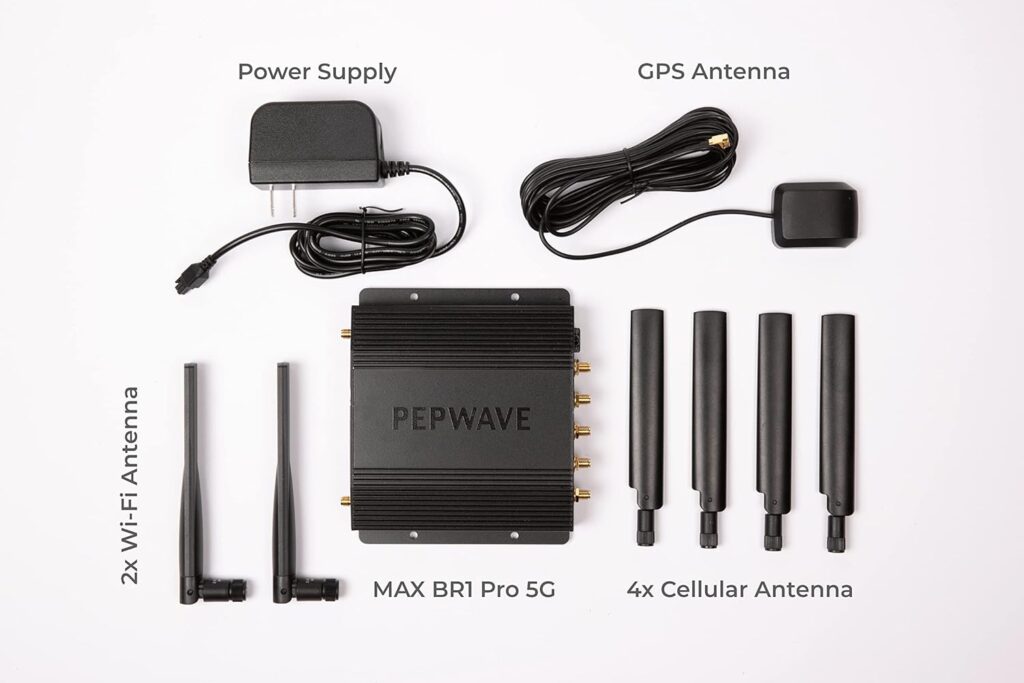 Peplink MAX BR1 Pro 5G | All-In-One 5G Solution | Wi-Fi 6 | 2x2 MU-MIMO | MAX-BR1-PRO-5GH-T-PRM,dual band