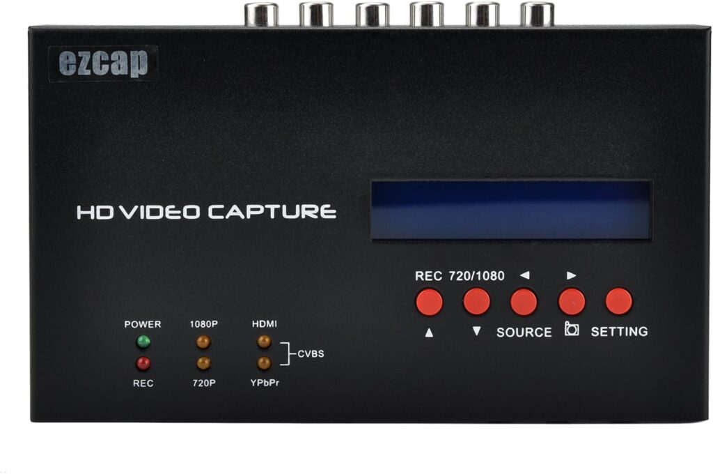 ezcap283S HDMI Video Game Recorder HD USB Video Brabber Capture HDMI Ypbpr Composite 1080P HD Video to USB Flash Drive or HDD Directly NO PC Needed for PS3 PS4 Xbox360 Wiiu with time Schedule